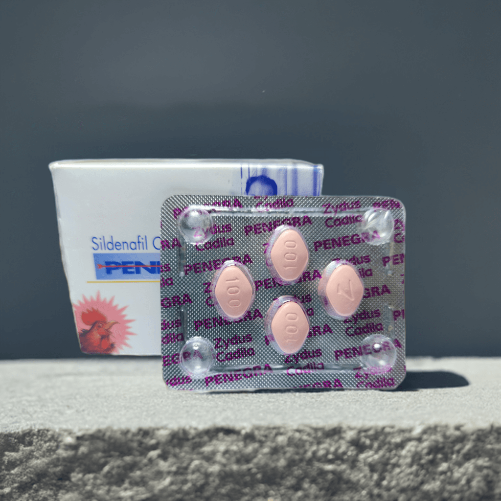 Pink Penegra Zydus 100mg - Penegra Zydus Cadila (India) 4 Tablets