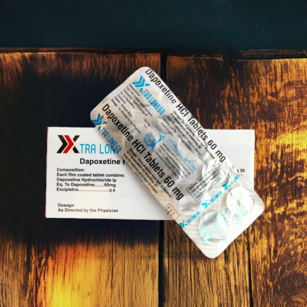 Xtra Long 60mg D@poxetine HCL Tablets - 1 Pack (10 Tablets)