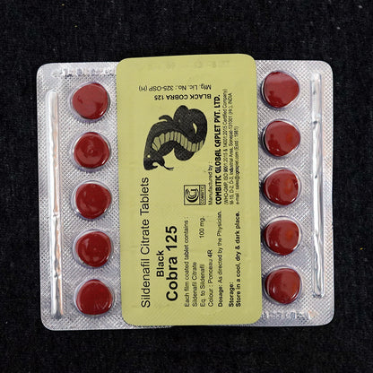 Blak C0bra 125 by C0mbitic Global C@plet Pvt Ltd - 5 Tabs Packing.