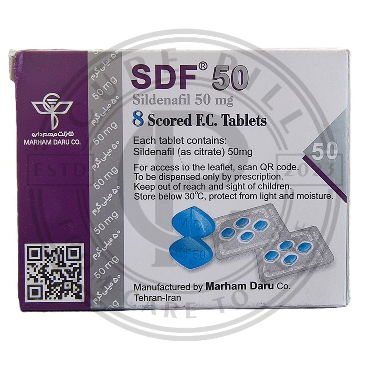 Irani SDF 50 T@blets By Marham Daru - 8 Tablets in a Pack.