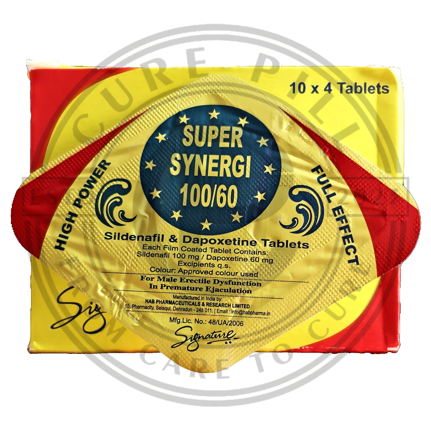 Super Synergi 100/60 T@blets - Dual Action Formula (Pack of 4)