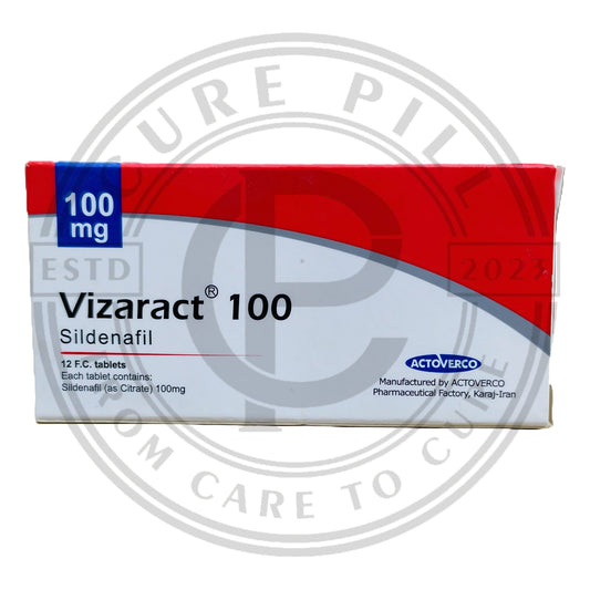 Vizaract 100mg (Silden@fil 100) Iranian Imported Tablets by Actoverco | 12 Tablets Pack Vi@gr@ 100mg Alternative