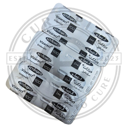 Vizaract 100mg (Silden@fil 100) Iranian Imported Tablets by Actoverco | 12 Tablets Pack Vi@gr@ 100mg Alternative