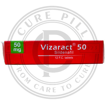 Vizaract 50mg (Silden@fil 50) Iranian Imported Tablets by Actoverco | 12 Tablets Pack Vi@gr@ Alternative