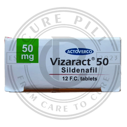 Vizaract 50mg (Silden@fil 50) Iranian Imported Tablets by Actoverco | 12 Tablets Pack Vi@gr@ Alternative